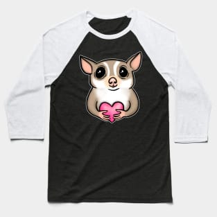 Sugar Glider Pink Heart for Sugar Glider Lovers Baseball T-Shirt